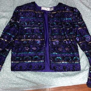 Lawrence Kazar designer jacket silk